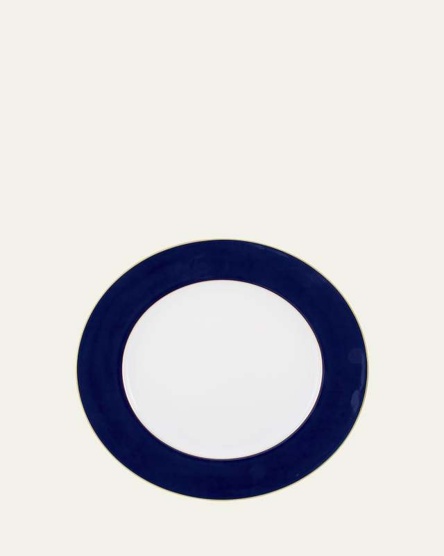 Horizon Blue de Four Filet Gold Buffet Plate